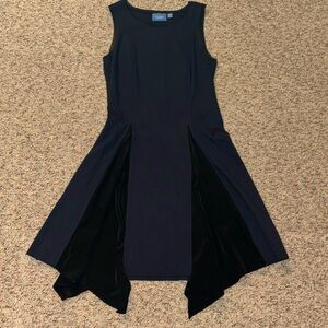 Simply Vera Wang Navy & Black Sleeveless Dress Small